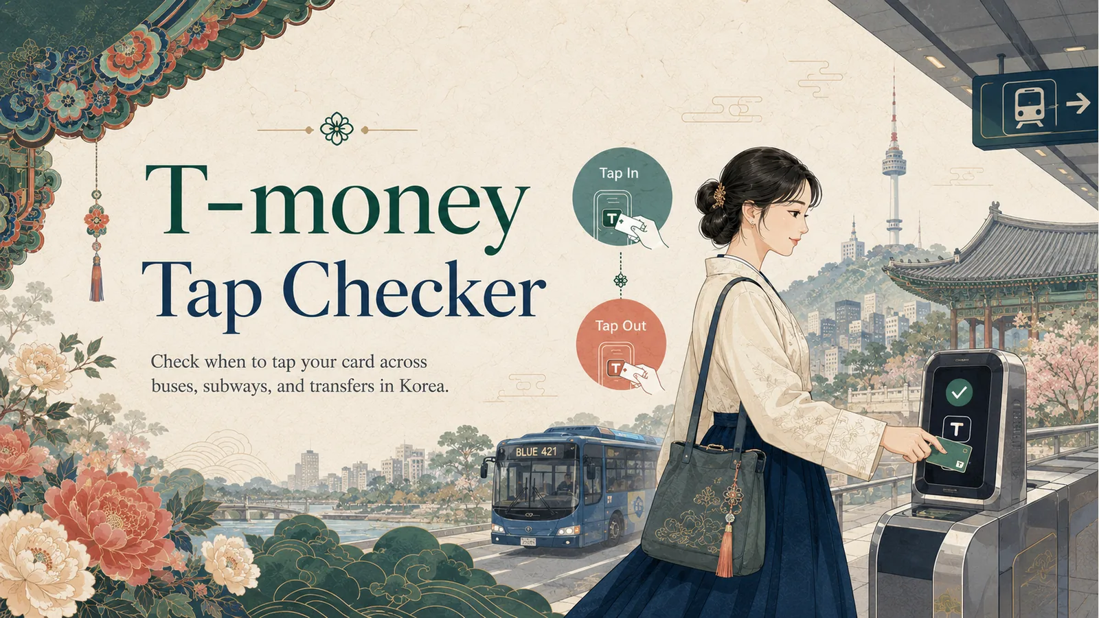 T-money Tap Checker Korean transit card hero image
