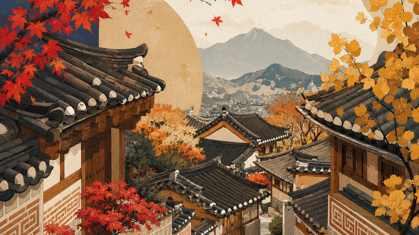 Korean tea and traditional refreshments