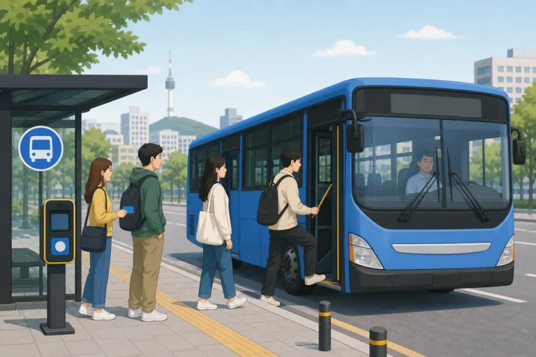 Bus Taiti in Korea: How to Ride a Korean Bus