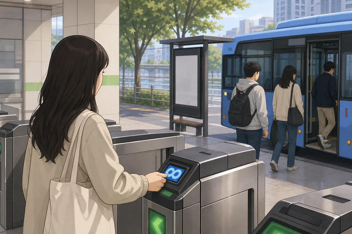 T-money and airport connection use case for a Seoul visitor