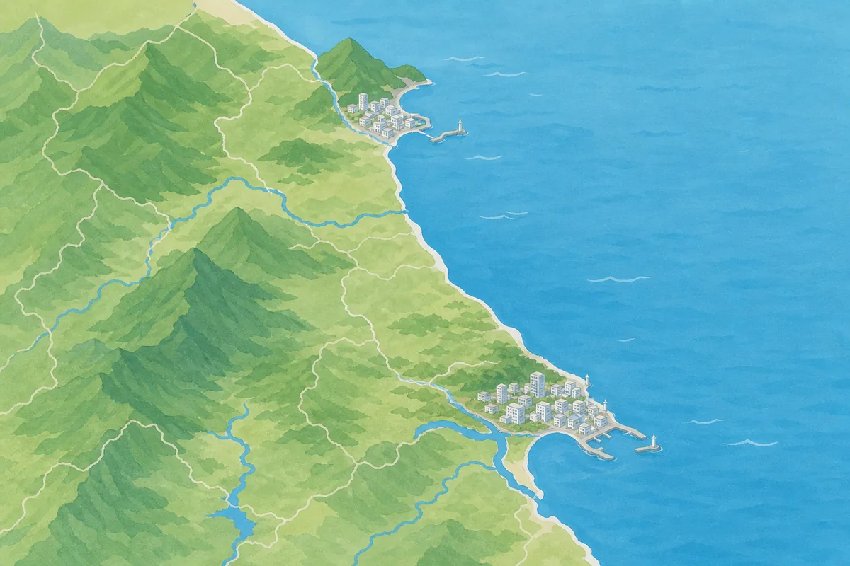 gangwon bigger than you think Gangwon region map highlighting Gangneung, Sokcho, Chuncheon, and Pyeongchang across different terrain