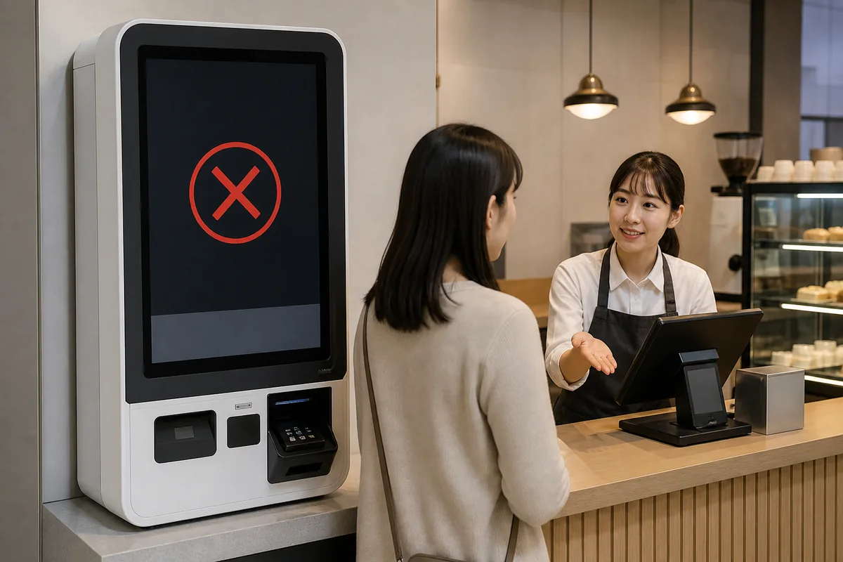 Gojang meaning on a Korean vending machine showing 사용불가 next to an alternative working machine