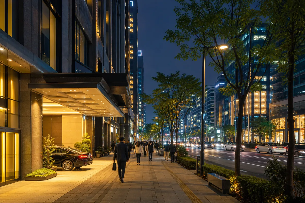 Gangnam business hotels and shopping streets in a hongdae vs myeongdong vs gangnam comparison