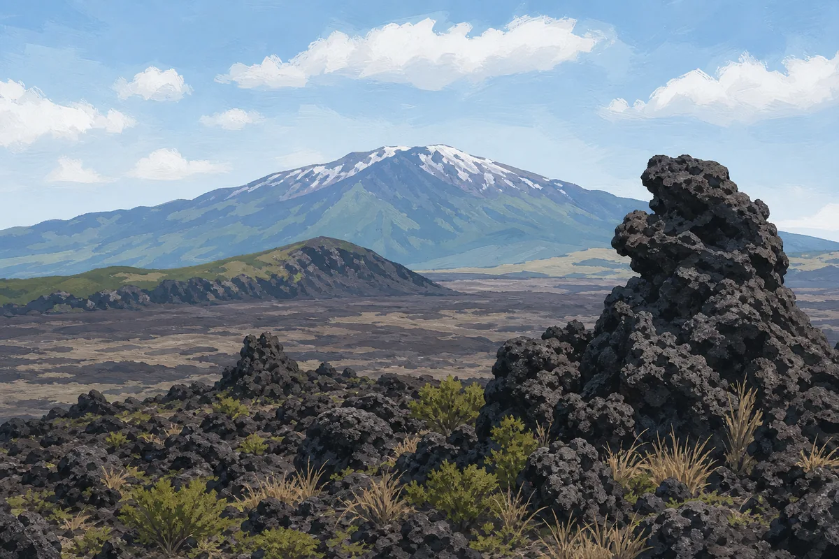 jeju more than vacation island jeju island volcanic landscape with Hallasan, lava rock, and oreum hills