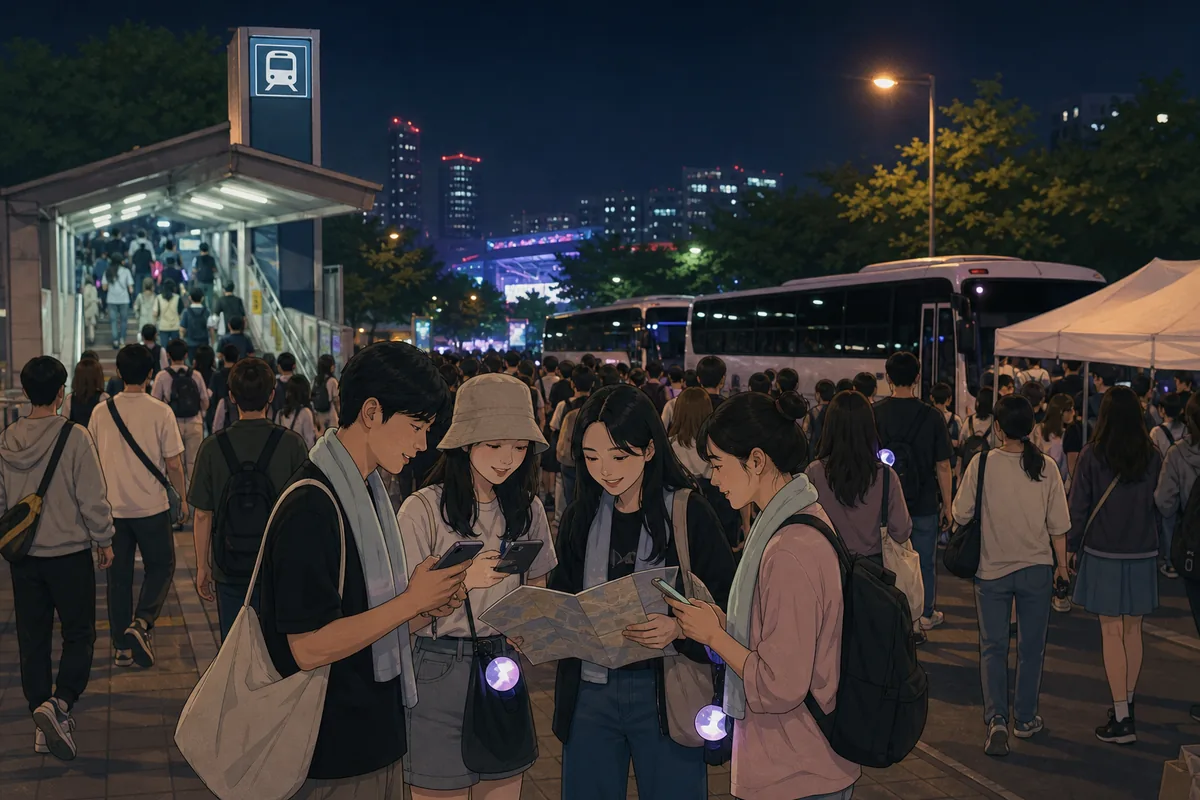 k pop festival survival guide getting home after the event in Korea