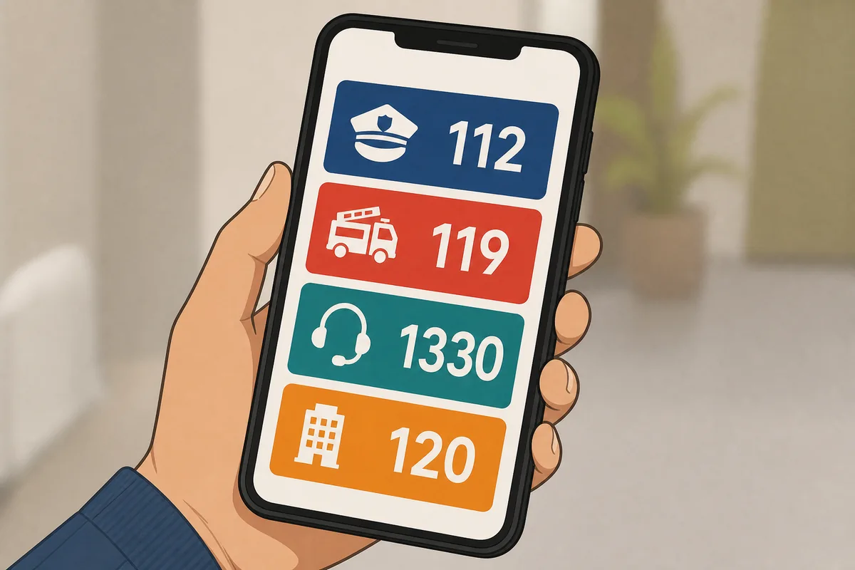 korean emergency numbers explained korean emergency numbers quick reference card with 112 119 1330 and 120