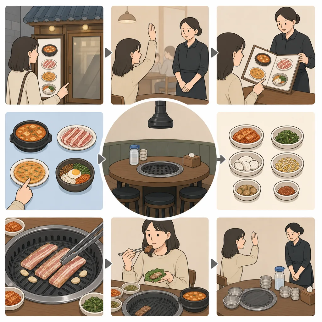 Step-by-step guide to order at Korean restaurant without speaking Korean