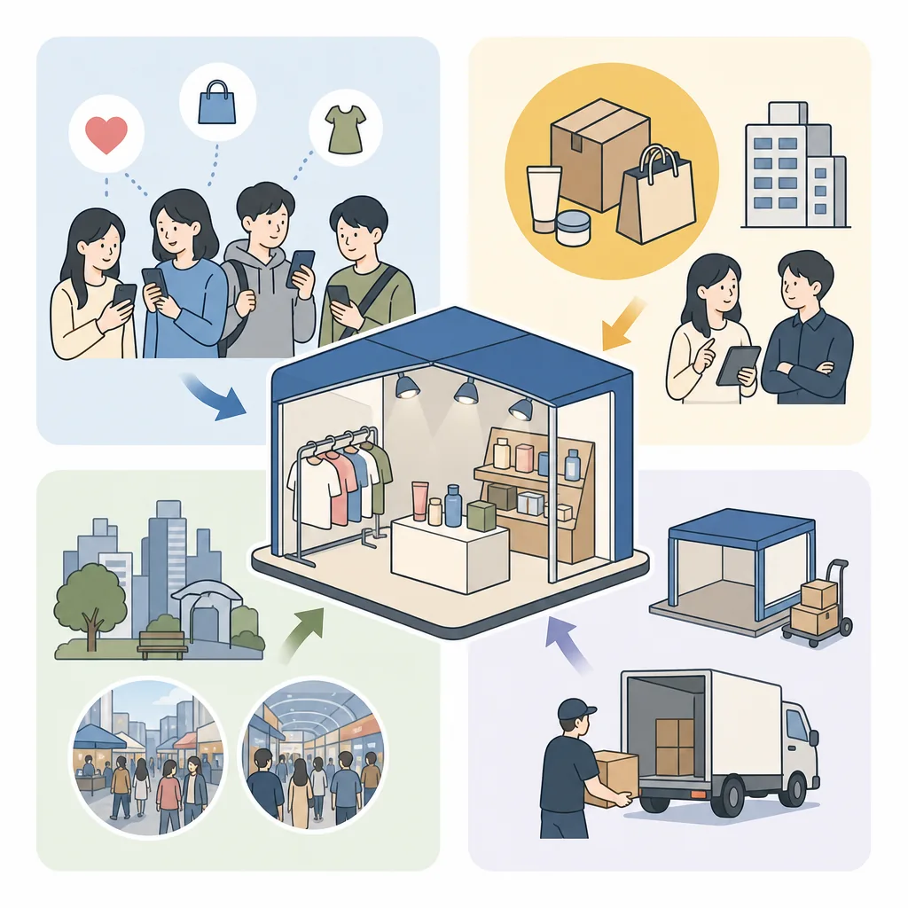why Korea has so many pop up stores: urgency, social media buzz, reservations, and short operating periods
