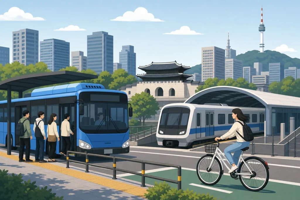 seoul different cities explained with mountains, the Han River, and mixed old and new districts
