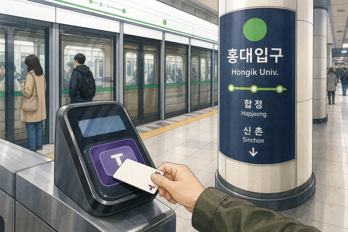 tourist misunderstandings in Korea outside Seoul in a smaller city street