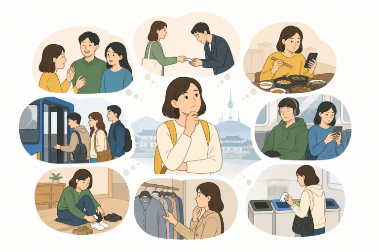 tourist misunderstandings in Korea about tipping, cash, and transit