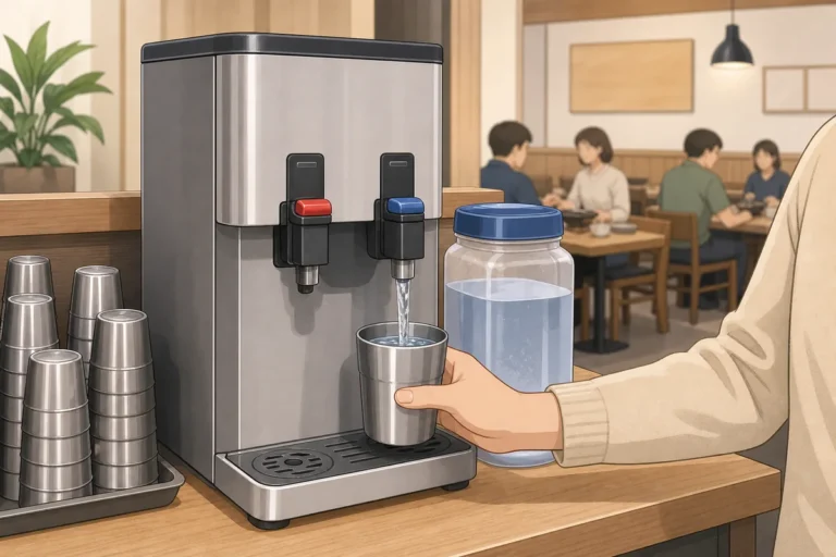 Water Dispensers in Korean Restaurants: How to Use Cups, Self-Serve Water, Hot and Cold Water