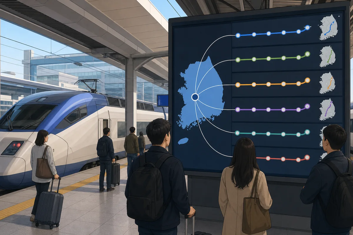 why daejeon middle everything daejeon science city KTX station platform showing Korea’s central rail junction