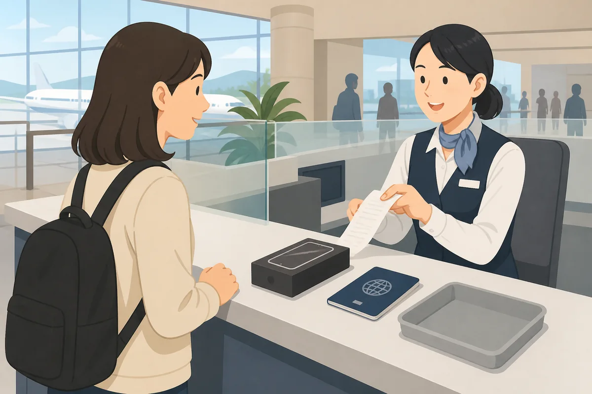 tourist tax refund counter for samsung galaxy s26 fe at a Korean airport