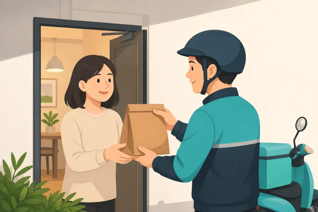 food delivery korea guide for visitors ordering without a Korean phone number