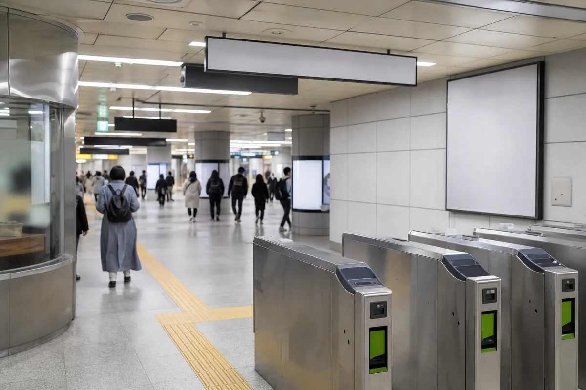 Samseong Station subway signs for frieze seoul at COEX