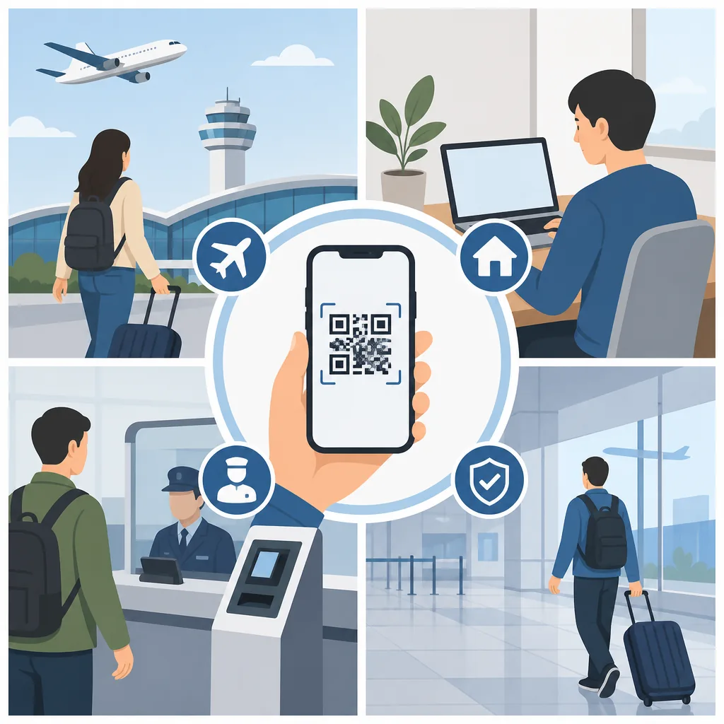 korea q code vs e-Arrival Card and paper health declaration flow