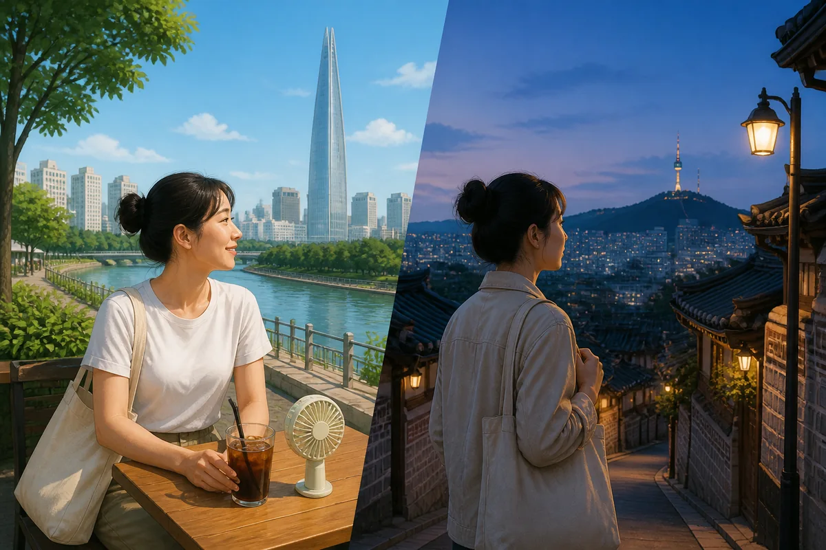 korea september 2026 korea in september light layers in Seoul evening weather