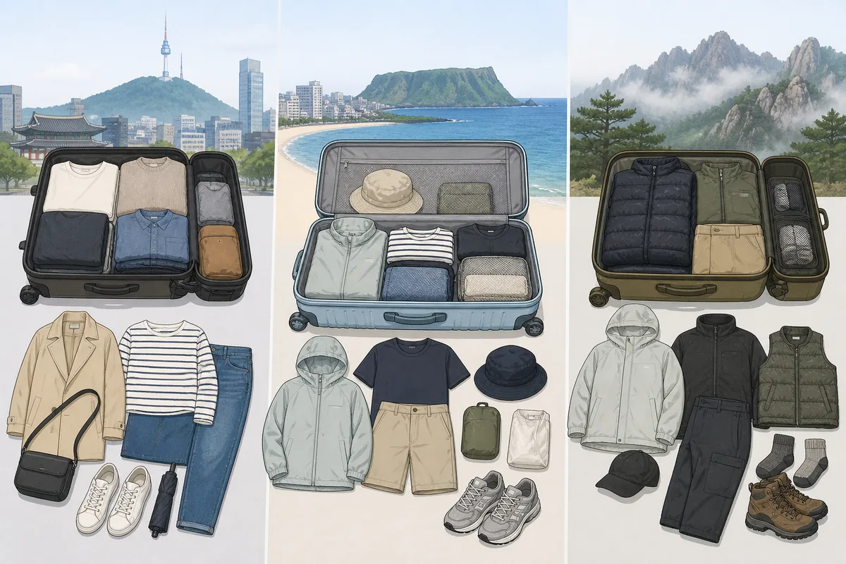 korea in september packing checklist for Seoul Busan Jeju and mountains