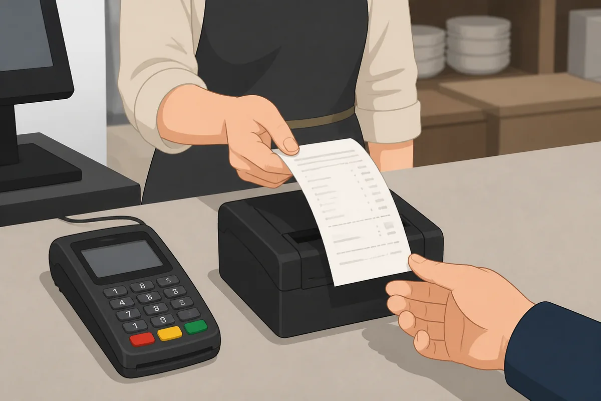 korean restaurant receipts total VAT and card approval amount on printed slip