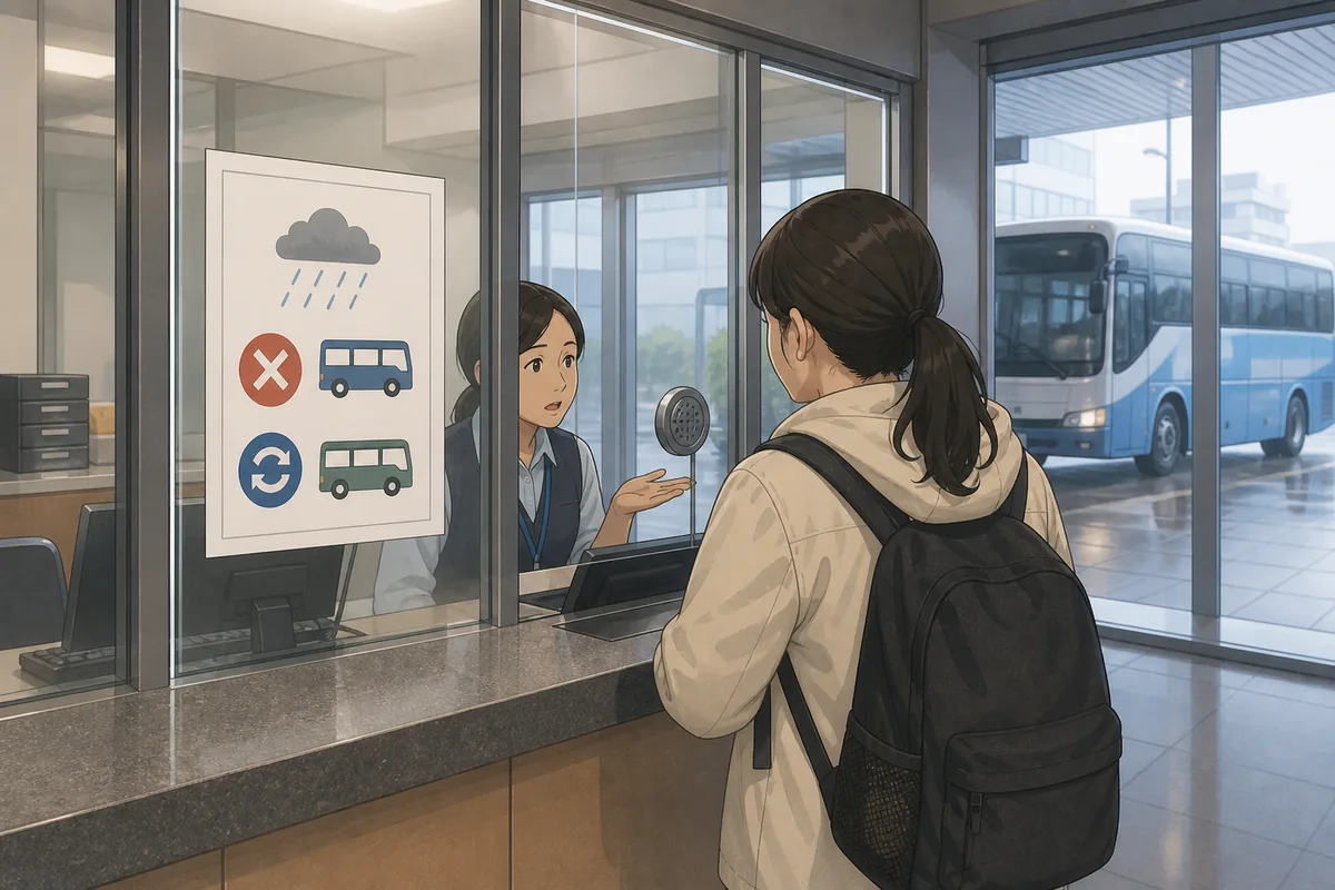Intercity bus terminal notice for ktx buses ferries typhoon disruption updates