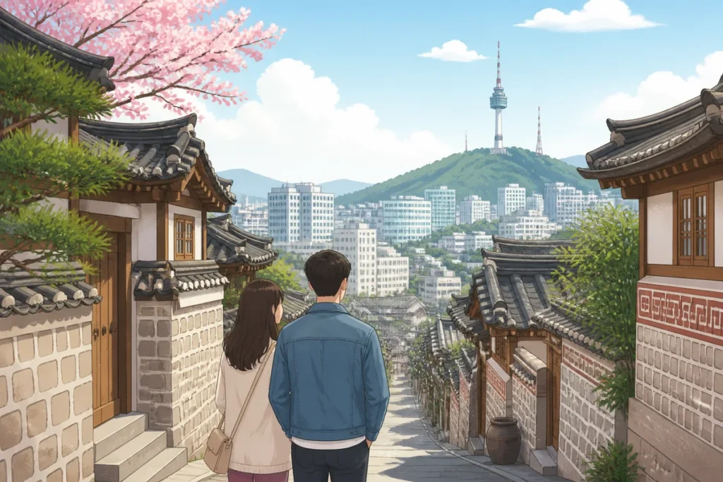 our sticky love korea our sticky love filming locations in Bukchon Hanok Village, Seoul