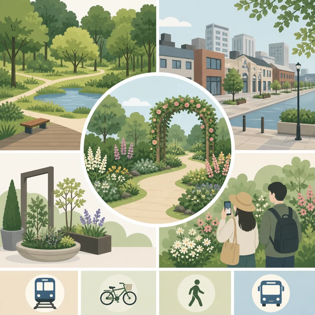 seoul international garden show visitor route map from Seoul Forest to Seongsu with free areas and autumn highlights