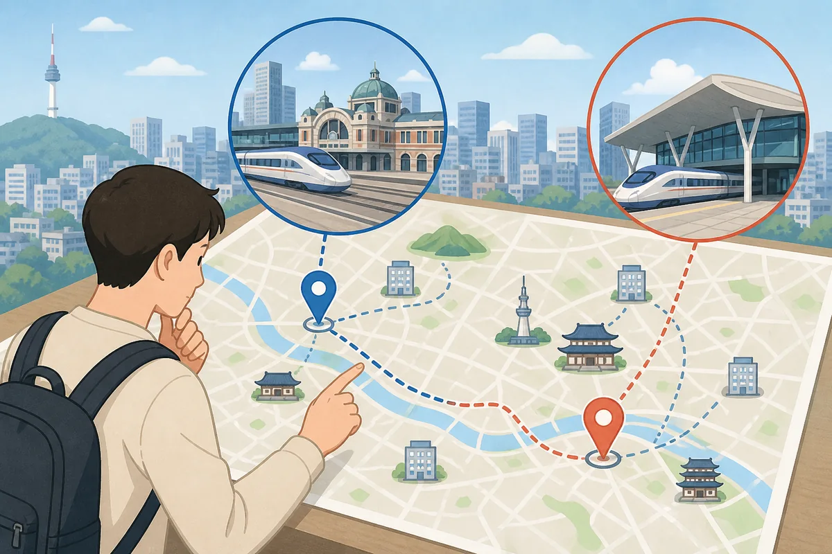 seoul station suseo station ktx seoul station vs suseo station comparison for travelers choosing a KTX departure by hotel area