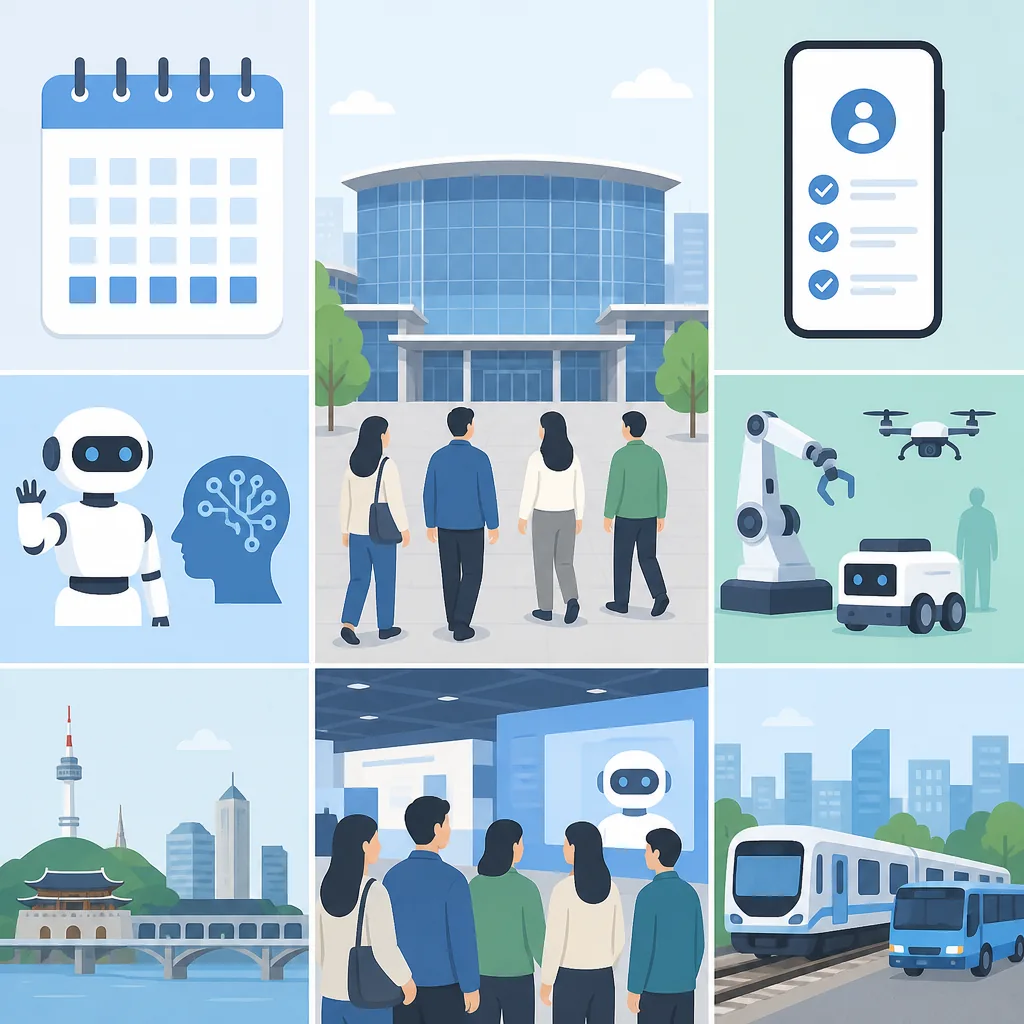 smart life week 2026 COEX visit guide showing registration, subway route, and best arrival time