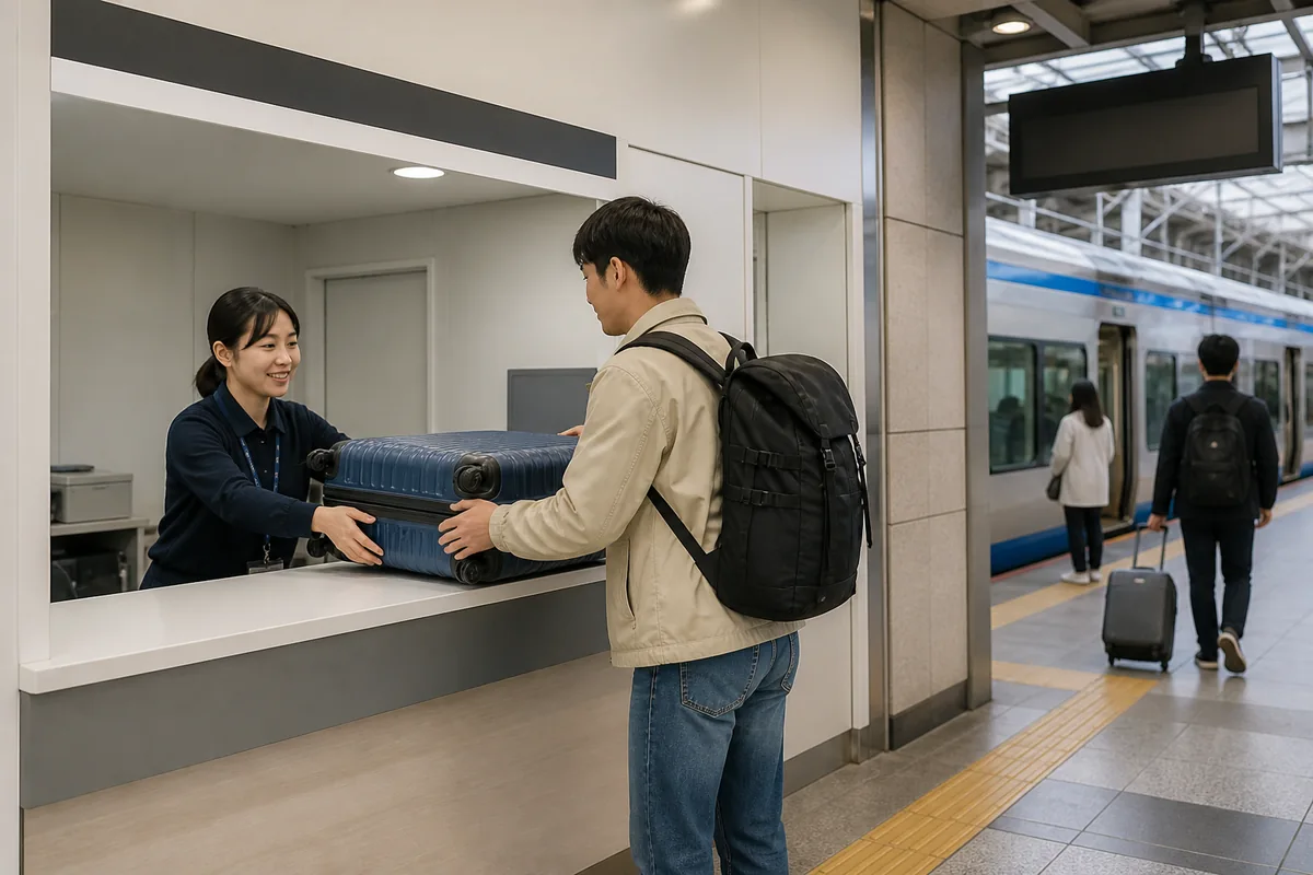 t luggage seoul drop-off at a supported station with booking confirmation