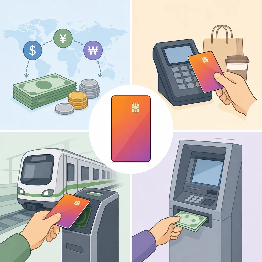 wowpass explained comparison of WOWPASS vs T-money vs foreign credit card
